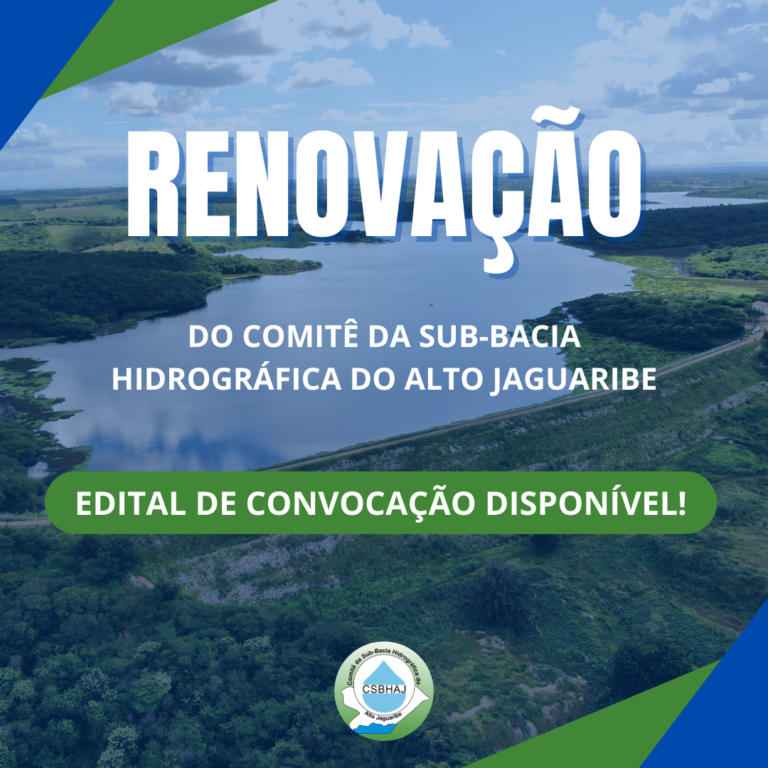 Comitê do Alto Jaguaribe divulga edital de renovação do colegiado