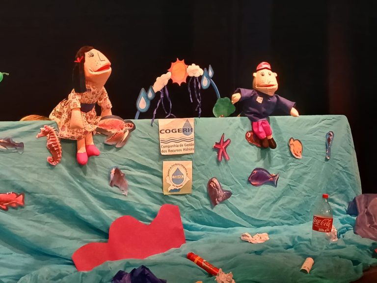 Semana da Água: Cogerh realiza show de fantoches para promover a conscientização de alunos do ensino fundamental I do SESC de Iguatu