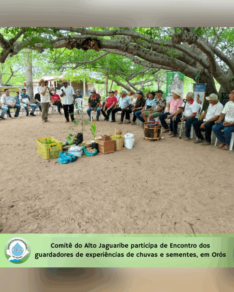 Comitê do Alto Jaguaribe participa de Encontro dos guardadores de experiências de chuvas e sementes, em Orós