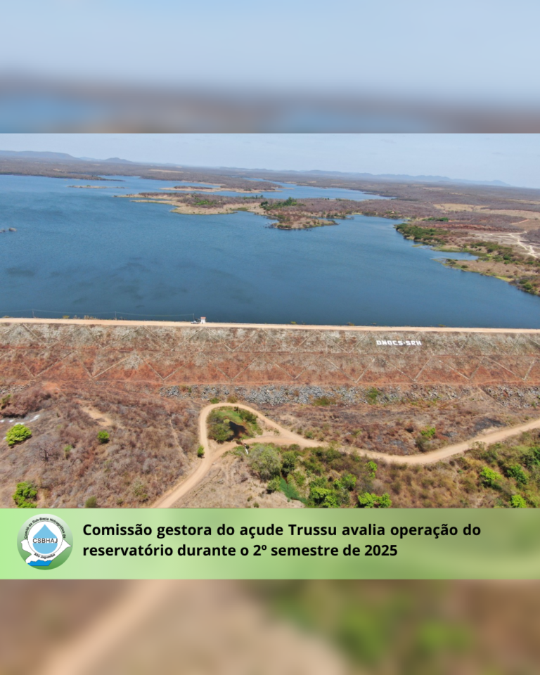 Comissão gestora do açude Trussu avalia operação do reservatório durante o 2º semestre de 2025